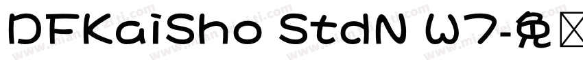 DFKaiSho StdN W7字体转换